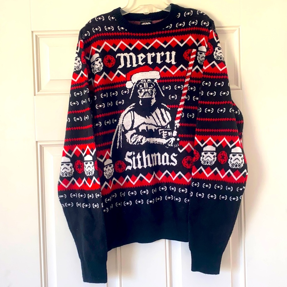 Star Wars Merry Sithmas men’s medium Christmas sweater